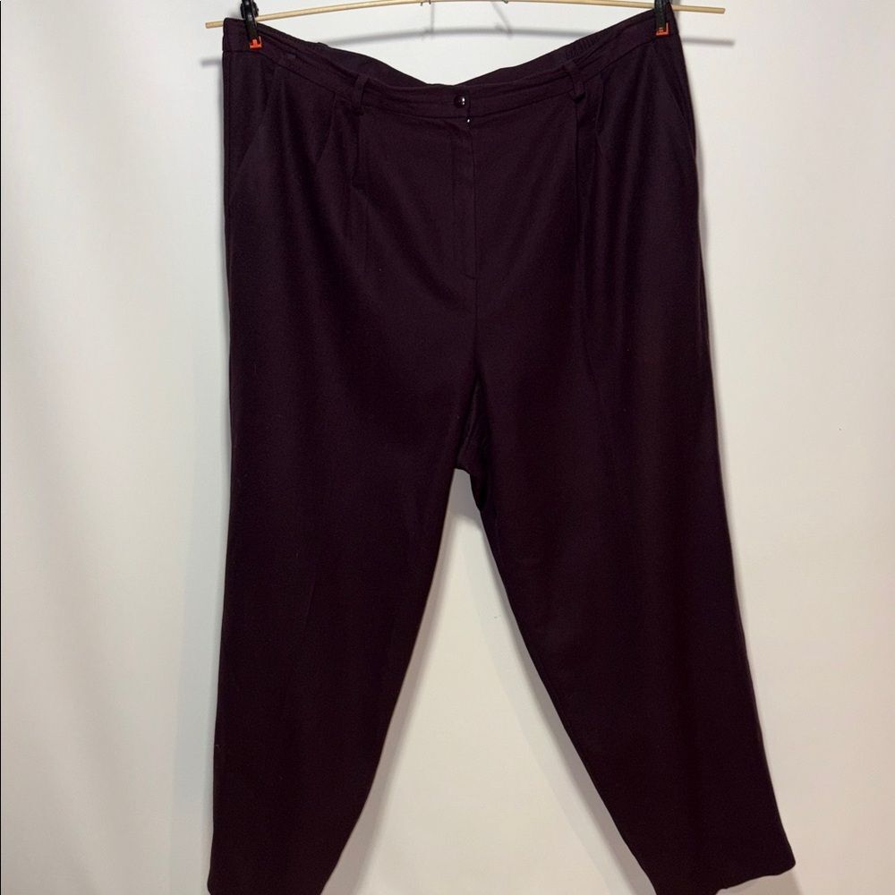 Dark Purple wool Trousers